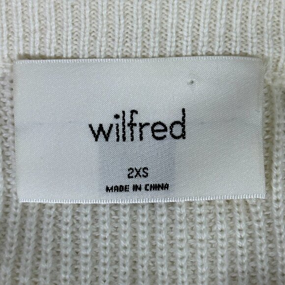 Aritzia Wilfred Manila Wool Cotton Blend Sweater Cream - Picture 5 of 9